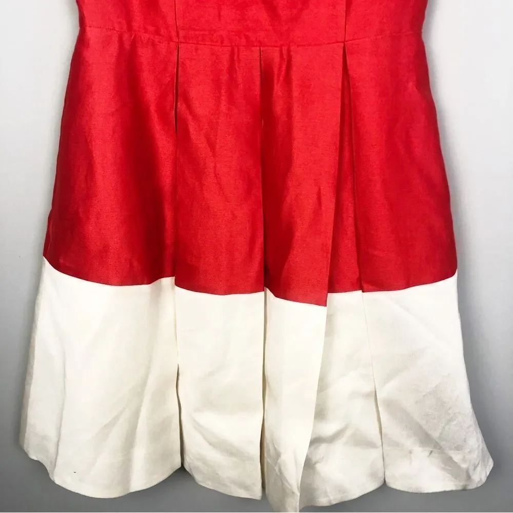KATE SPADE NEW YORK | Gayle Fit & Flare Colorblock Stripe Dress Women’s Size 6